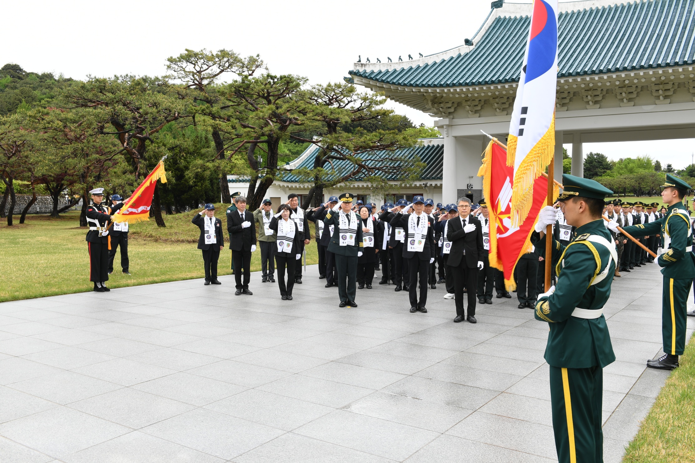 안케패스 전우회, 수기사단장 참배(2024.4.24.) 첨부 이미지