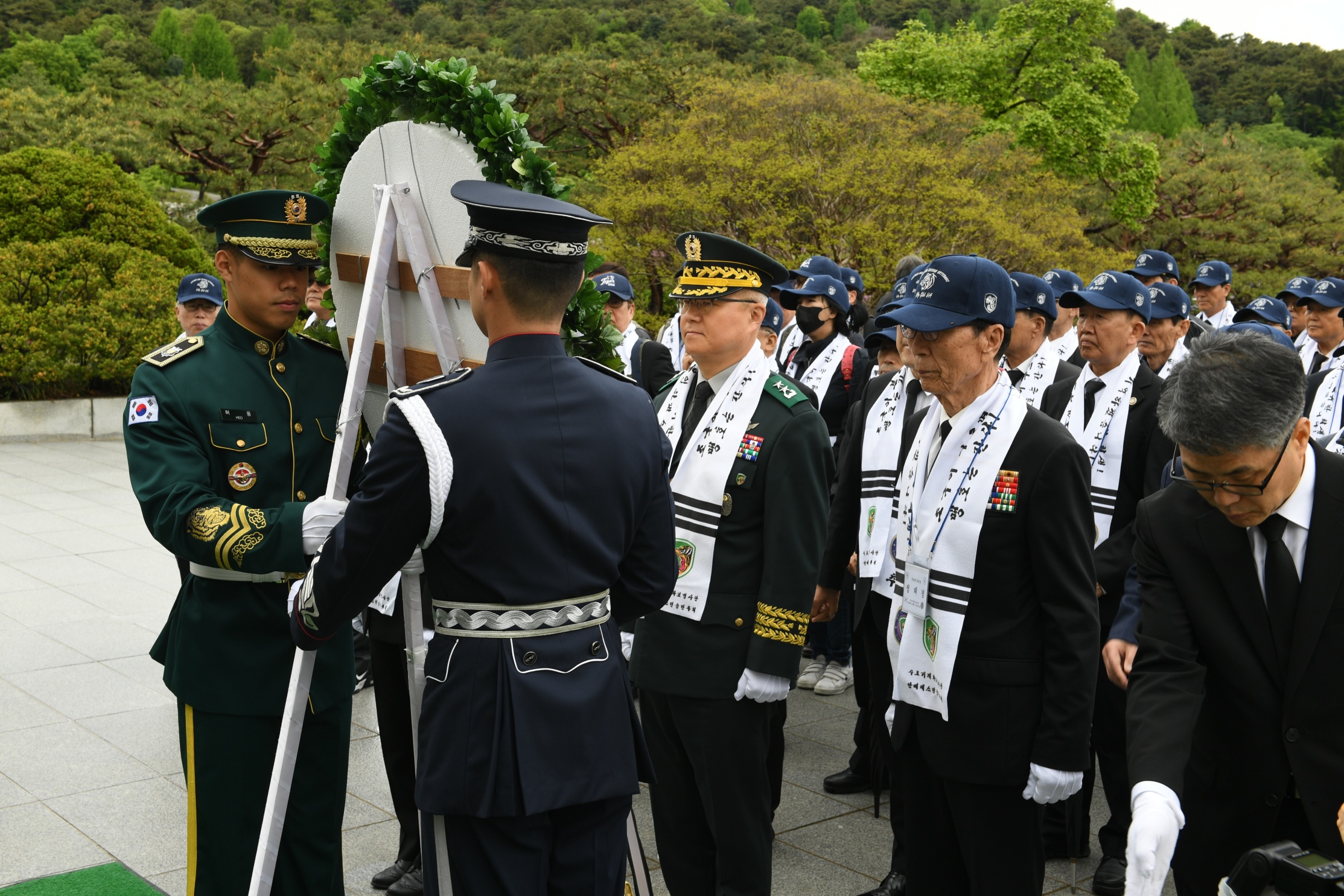 안케패스 전우회, 수기사단장 참배(2024.4.24.) 첨부 이미지